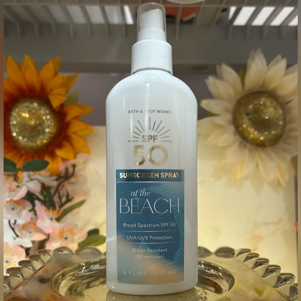 Bath & Body Works SPF 50 Sunscreen Spray at the Beach. Brand New. Exp 11/2026